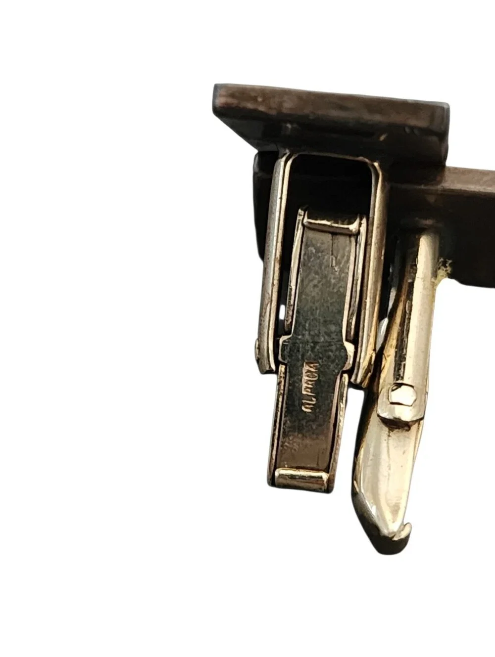 Vintage MCM Sterling Silver 925 Modernist Cufflinks Signed Taxco Mexico Alpaca